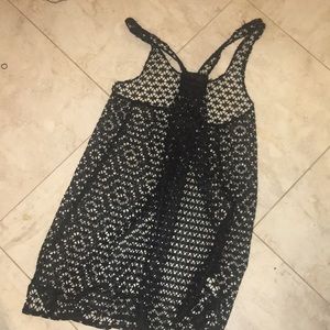 Black lace cover up